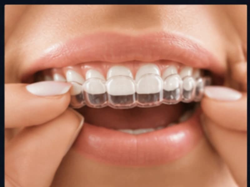Modern orthodontics with clear aligners and braces